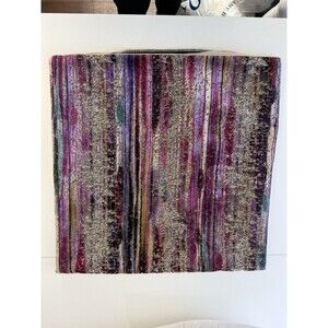 S. Harris Pink/Brown Brushstroke Velvet Pillow Cover 22”x22”